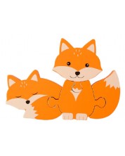 Ξύλινο παζλ Orange Tree Toys - Αλεπούδες -1