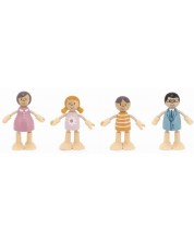 Ξύλινο σετ Viga Polar B - Οικογένεια με κούκλες -1