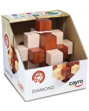 Ξύλινο παζλ λογικής-αίνιγμα Cayro -Διαμάντι -1