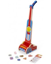 Ξύλινο παιχνίδι Melissa and Doug - Ηλεκτρική σκούπα -1