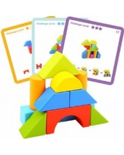 Ξύλινο παιχνίδι Tooky toy - Γεωμετρικά σχήματα