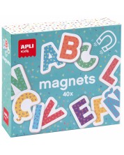 Ξύλινα μαγνητικά γράμματα Apli Kids, 40 τεμάχια (Αγγλικά)
