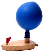 Ξύλινο παιχνίδι Smart Baby -Βάρκα με μπαλόνι -1