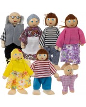 Ξύλινες κούκλες  Iso Trade -Οικογένεια, 7 τεμάχια