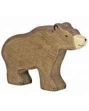 Ξύλινο ειδώλιο Holztiger- Αρκούδα, καφέ