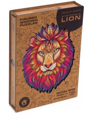 Ξύλινο παζλ Unidragon 700 κομμάτια - Λιοντάρι (μέγεθος RS) -1