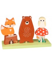 Ξύλινο παιχνίδι Orange Tree Toys - Δασικά ζώα  -1