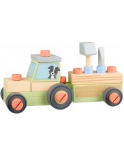 Ξύλινο σετ παιχνιδιού Orange Tree Toys -Τρακτέρ για συναρμολόγηση , 25 τεμάχια -1