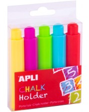 Θήκες κιμωλίας Apli Kids - Ф 9 mm, 5 χρωμάτων -1