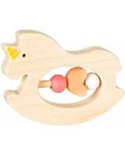 Ξύλινη κουδουνίστρα μωρού  Lule Toys - Μονόκερος -1