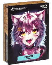Ξύλινο παζλ Unidragon 250 κομμάτια - Anime Neko -1