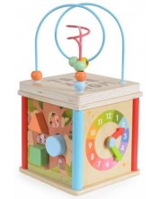 Ξύλινος διδακτικός κύβος Moni Toys -1
