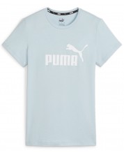 Γυναικείο μπλουζάκι Puma - Essentials Logo Tee , μπλε -1