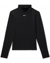 Γυναικεία μπλούζα Nike - Long-Sleeve Mock Top, μαύρη