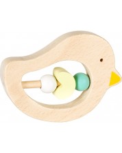 Ξύλινη παιδική κουδουνίστρα Lule Toys -πουλί -1