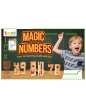 Ξύλινο παιχνίδι Bemi - Μαγικοί Αριθμοί, 24 τεμάχια