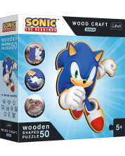 Ξύλινο παζλ Trefl 50 κομμάτια -Έξυπνος Sonic -1