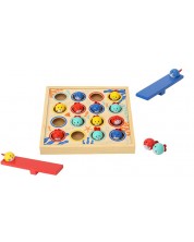 Ξύλινο παιδικό παιχνίδι Tooky Toy - Ιπτάμενα ψάρια -1