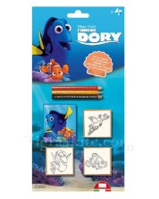 Ξύλινες σφραγίδες Disney - Finding Dory, 3 τεμάχια 