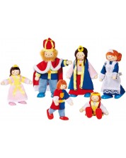 Ξύλινες εύκαμπτες κούκλες Goki - Βασιλική οικογένεια