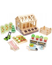Ξύλινο Σετ   Tender Leaf Toys - Θερμοκήπιο και κήπος -1