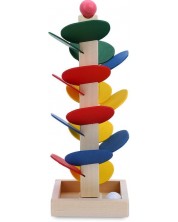 Ξύλινο παιχνίδι  Smart Baby - Πύργος με μπάλες που πέφτουν -1