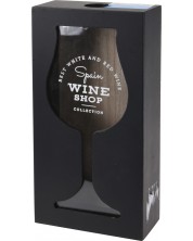 Ξύλινο κουτί για φελλούς H&S - Wine shop, 13 х 5.8 х 24 cm, μαύρο -1