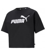 Γυναικείο μπλουζάκι Puma - Essentials Logo Cropped Tee , μαύρο -1