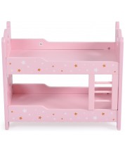 Ξύλινο διώροφο κρεβάτι για κούκλα Moni Toys - A003 -1