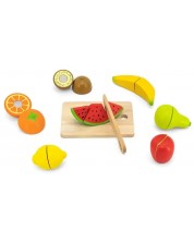 Ξύλινο σετ Viga - Φρούτα για κοπή, 7 τεμάχια