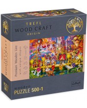 Ξύλινο παζλ Trefl από 500+1 κομμάτια - Μαγικός κόσμος