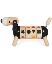 Ξύλινο παιχνίδι Janod - Σκυλάκι με σχήματα και χρώματα