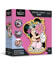 Ξύλινο παζλ Trefl 50 κομμάτια - Στον κόσμο της Minnie -1