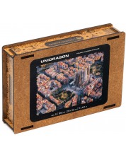 Ξύλινο παζλ Unidragon 125 κομμάτια - Σαγκράδα Φαμίλια (μέγεθος S) -1