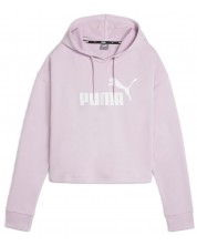 Γυναικείο φούτερ Puma - Essentials Logo Cropped, ροζ -1