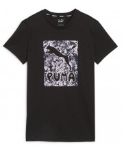 Γυναικείο μπλουζάκι Puma - Graphic Script Tee , μαύρο -1