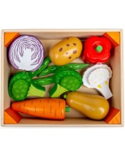 Ξύλινο σετ  Bigjings -Κιβώτιο για λαχανικά, με αξεσουάρ -1