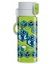 Παιδικό μπουκάλι νερού Ars Una Geek - 475 ml,πράσινο -1