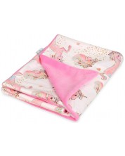 Παιδική κουβέρτα  Baby Matex - Vello, 75 x 100 cm, ροζ -1
