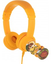 Παιδικά ακουστικά BuddyPhones με μικρόφωνο - Explore, κίτρινα -1