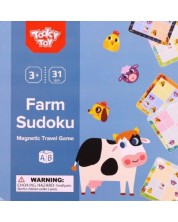 Παιδικό παιχνίδι Tooky toy - Sudoku, αγρόκτημα -1