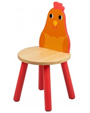 Παιδική ξύλινη καρέκλα Bigjigs - Πουλί  -1