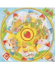 Παιδικό παζλ Goki - Φράουλες, XXL
