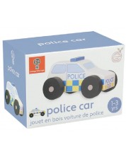 Παιδικό παιχνίδι Orange Tree Toys - Ξύλινο αστυνομικό αυτοκίνητο -1