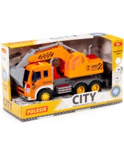 Παιχνίδι Polesie Toys - Φορτηγό με εκσκαφέα