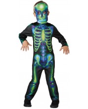 Παιδική αποκριάτικη στολή  Rubies - Neon Skeleton, μέγεθος S