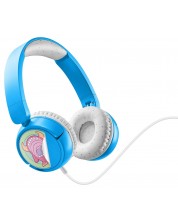 Παιδικά ακουστικά Cellularline - Play Patch 3.5 mm,μπλε/λευκό -1