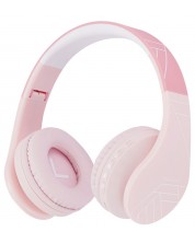 Παιδικά ακουστικά με μικρόφωνο  PowerLocus - P1, ασύρματα, ροζ