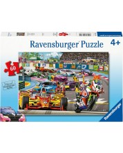 Παιδικό παζλ Ravensburger 60 κομμάτια -Ράλι αγώνων πίστας -1