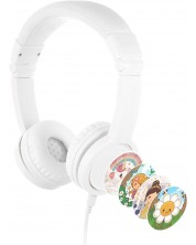 Παιδικά ακουστικά BuddyPhones με μικρόφωνο - Explore+, λευκό -1